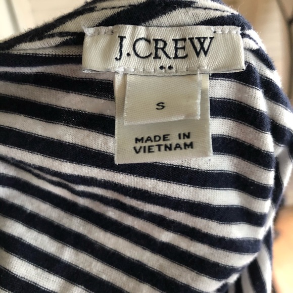 J.crew Blue And White Striped Tie Knot Tank Top - Picture 6 of 7